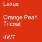 Preview: Lexus, Orange Pearl Tricoat, 4W7.